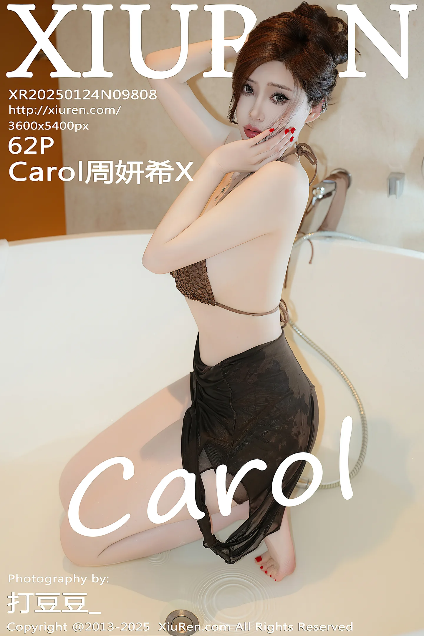 [XiuRen秀人网]No.9808_女神Carol周妍希X浴室性感深灰色比基尼湿身秀惹火身材诱惑写真62P-秀人网 - XiuRen.Space